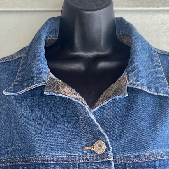 POL Denim Crochet Jacket with Fringe. Size Medium. Great condition. - Picture 8 of 16